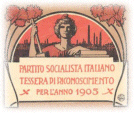La prima tessera socialista